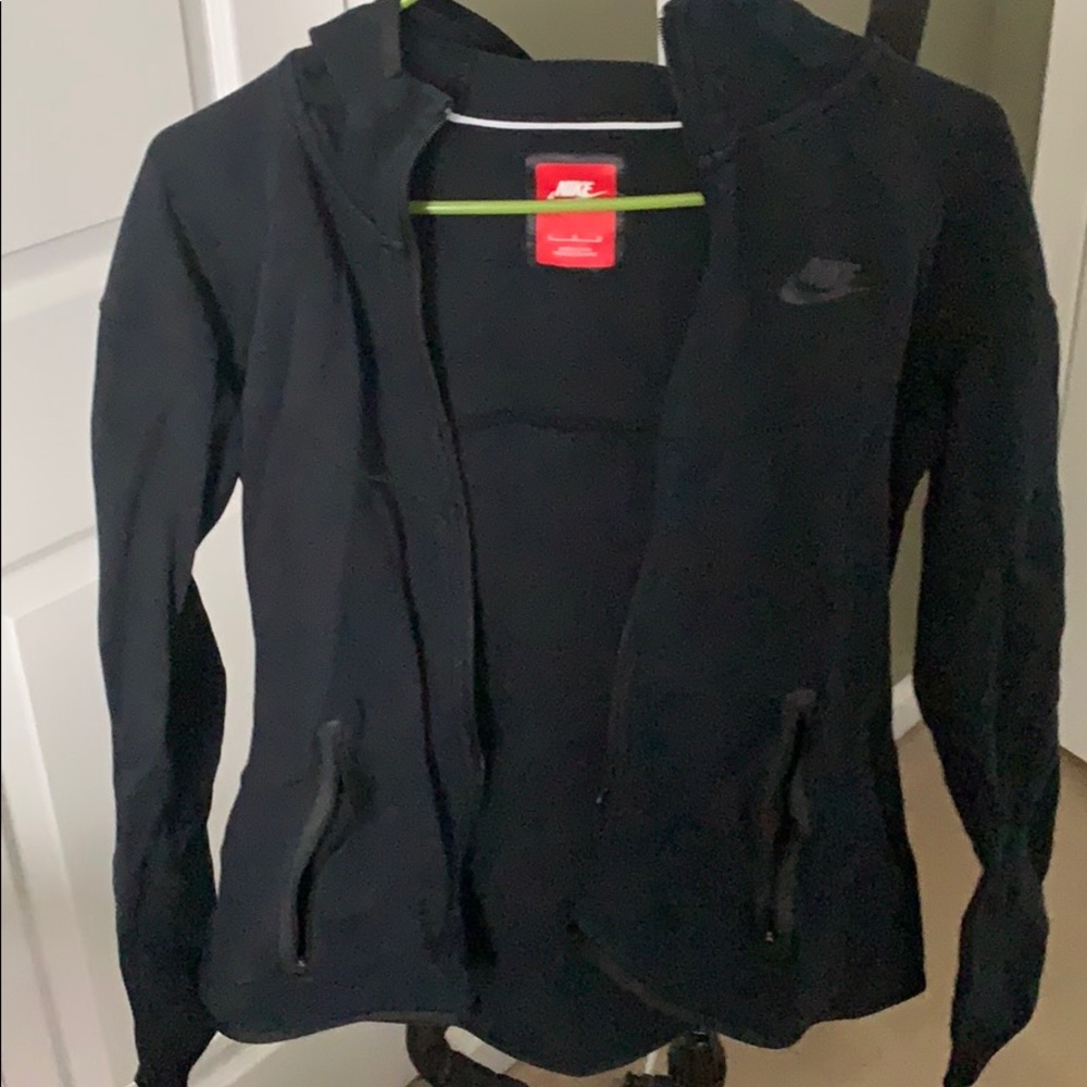 Super comfy! Nike all black zip up